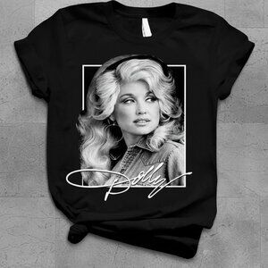 Dolly Parton Vintage Portrait Graphic T-Shirt Country Music Icon Tee